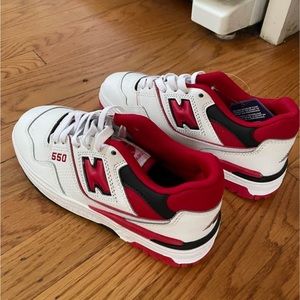 Red New Balance 550’s DH